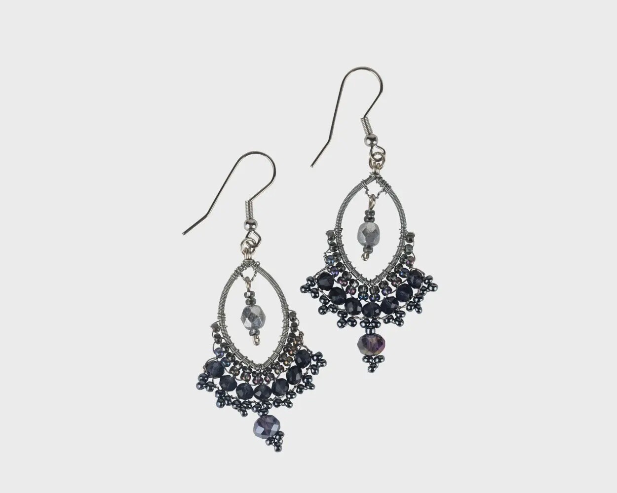 Sable Swing Beaded Earrings
