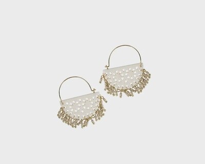 Latte Fringe Earrings