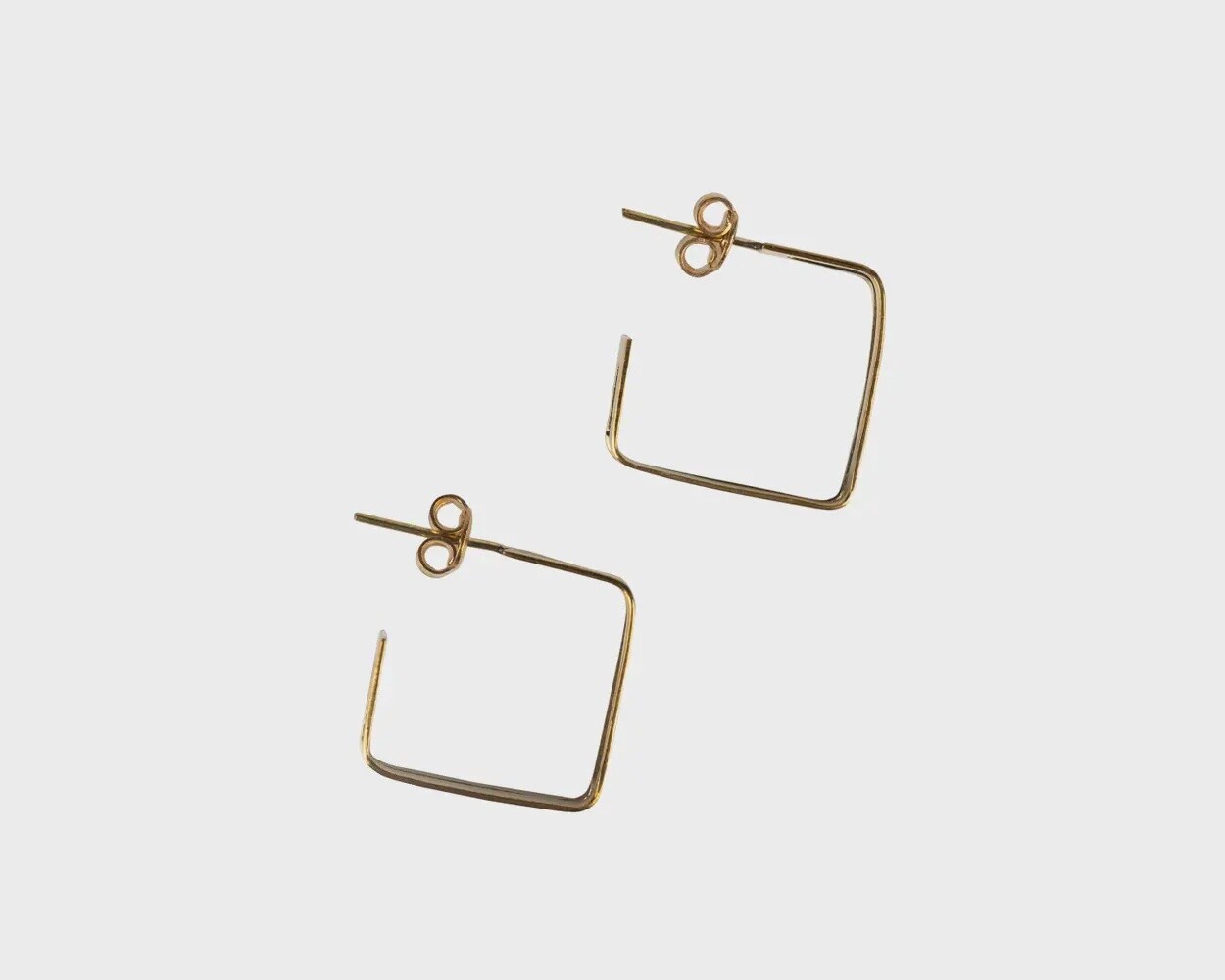 Duality Square Earrings - Bombshell Brass