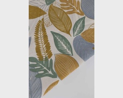 Blue Autumn Round Tablecloth 60"d