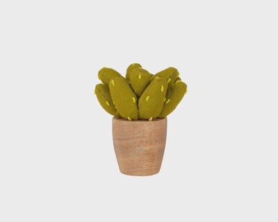 Handmade Mini Cotton Prickly Pear Cactus