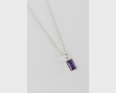 Silver Amethyst Necklace