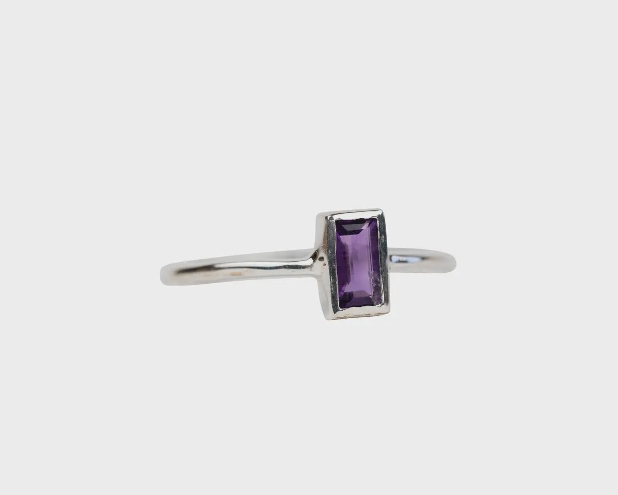 Silver Amethyst Ring