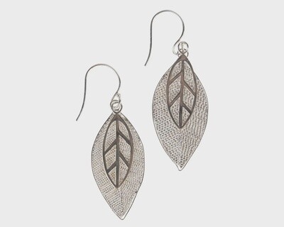 Silver Leaves Earrings