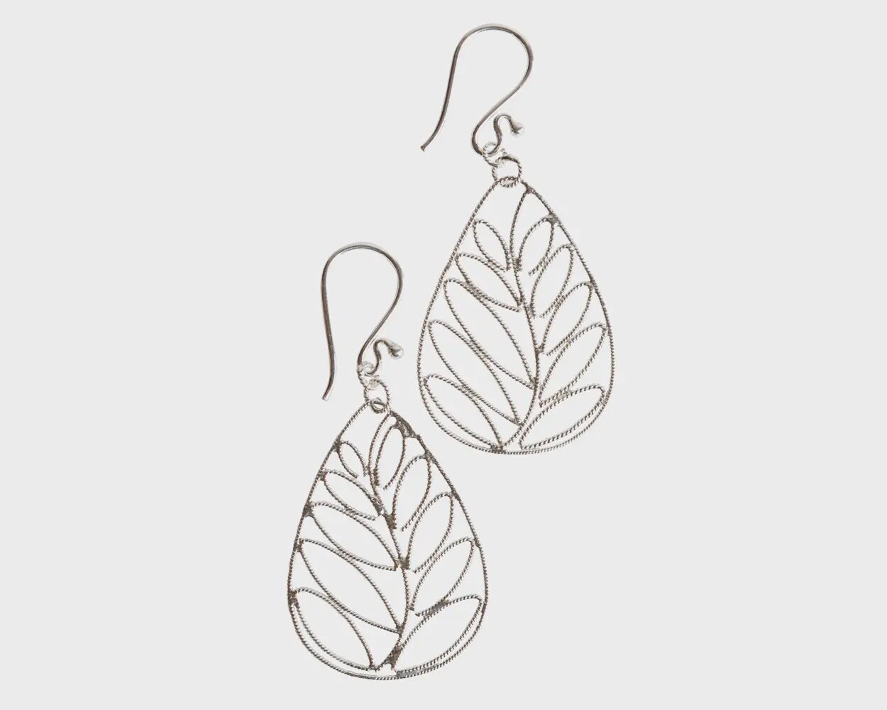 Silver Palms Earrings