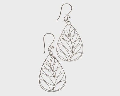 Silver Palms Earrings