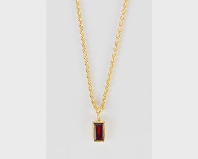 Garnet Gold Necklace
