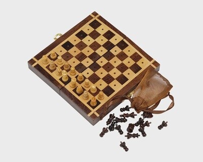 Sheesham Travel Chess Set