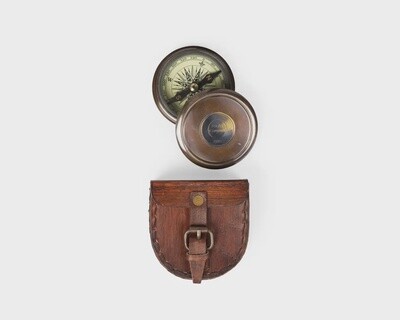 Wanderer's Compass with leather case