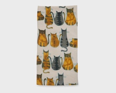 Cats About It Tea Towel