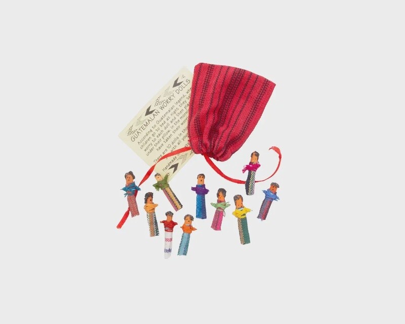 Guatemalan Worry Dolls - set of 10 in bag