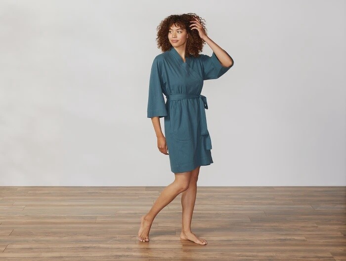 Solstice Short Robe in Aegean