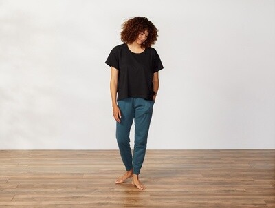 Solstice Boxy Tee in Deep Graphite