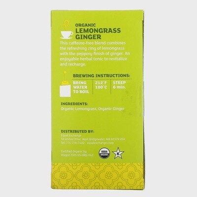 Organic Lemongrass Ginger Tea