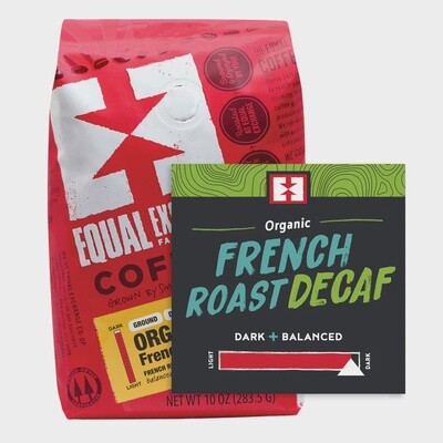 Organic French Roast Decaf Coffee Ground (10oz)