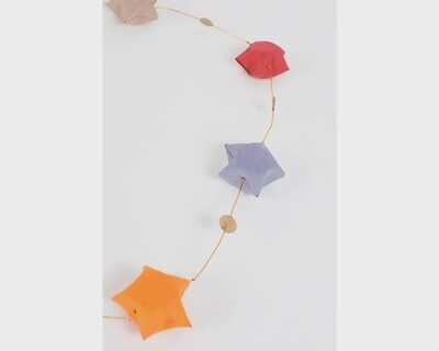 Rainbow Star Garland 58"l