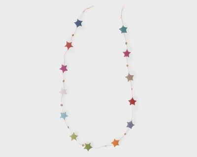 Rainbow Star Garland 58"l