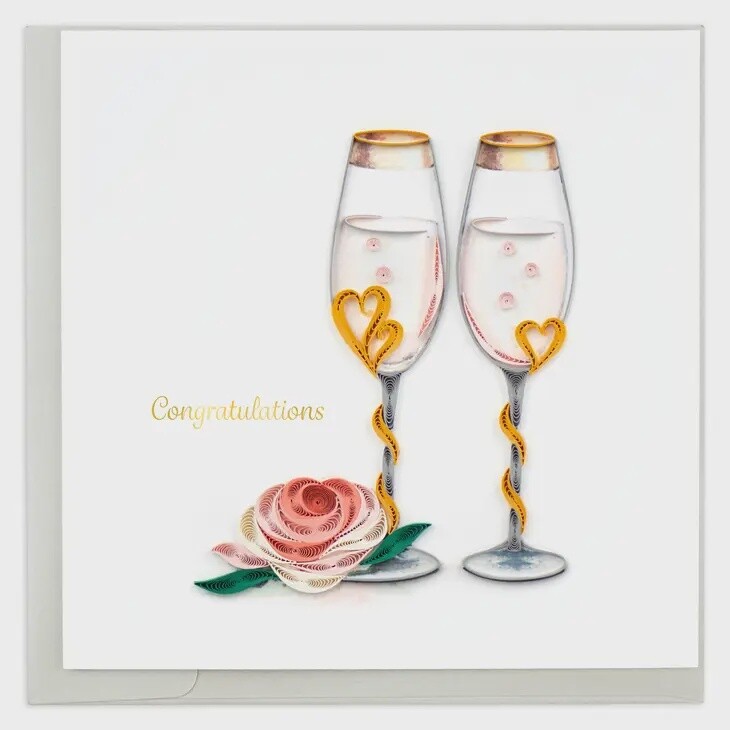 Wedding Toasting Flutes Card