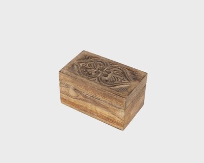 Gunde Heart Box - Mango Wood