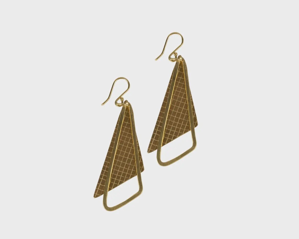 Sail Away Brass Earrings