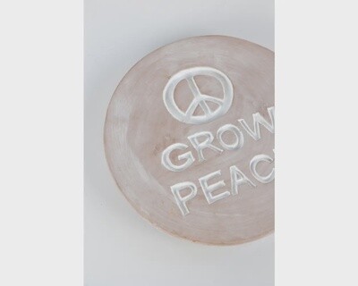 Grow Peace Garden Plaque