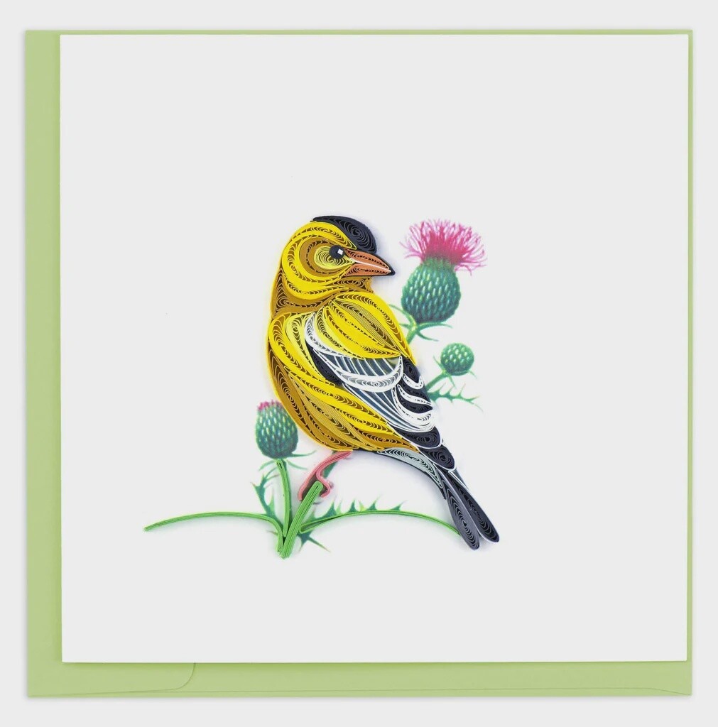 American Goldfinch Quilling Card