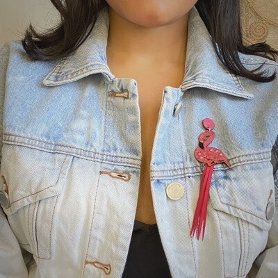 Flamingo Brooch