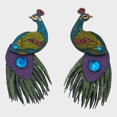 Peacock Earring Small