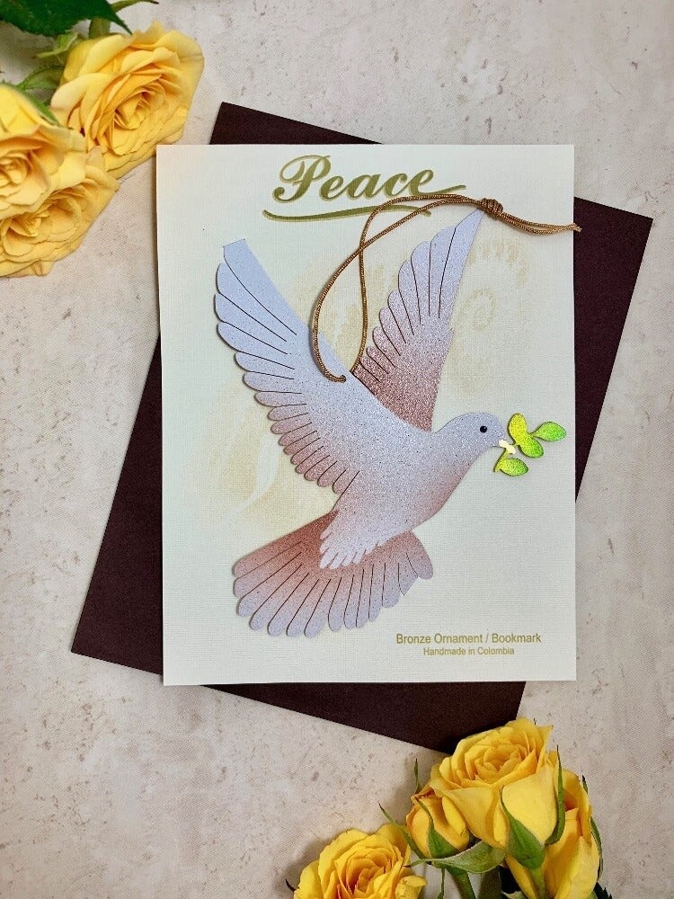 Peace Dove Bronze Ornament
