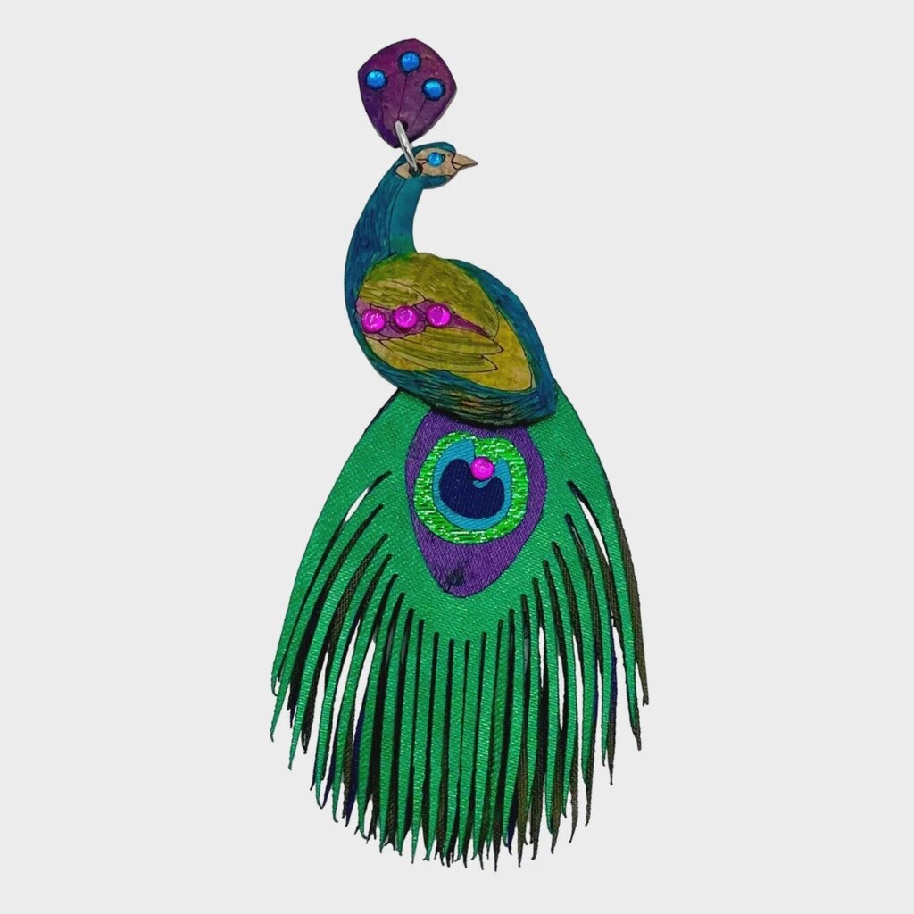 Peacock Brooch