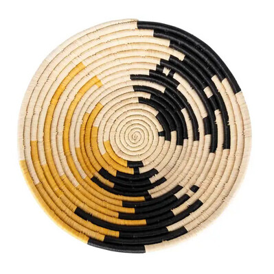 Raffia Spiral Table Basket