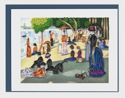 Sunday Afternoon Seurat Quilled Card - Artist Series