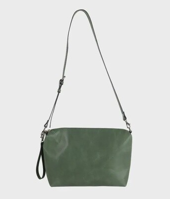Eco-Leather Green Crossbody Bag