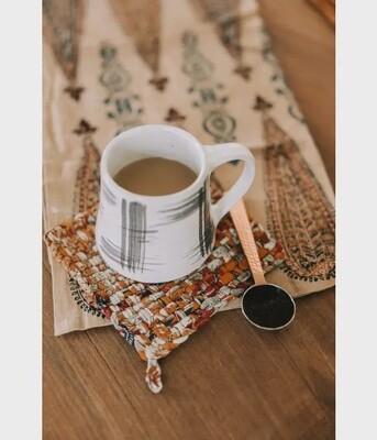 Copper &amp; Silver Coffee Scoop