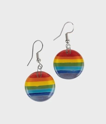 Glass Rainbow Earrings