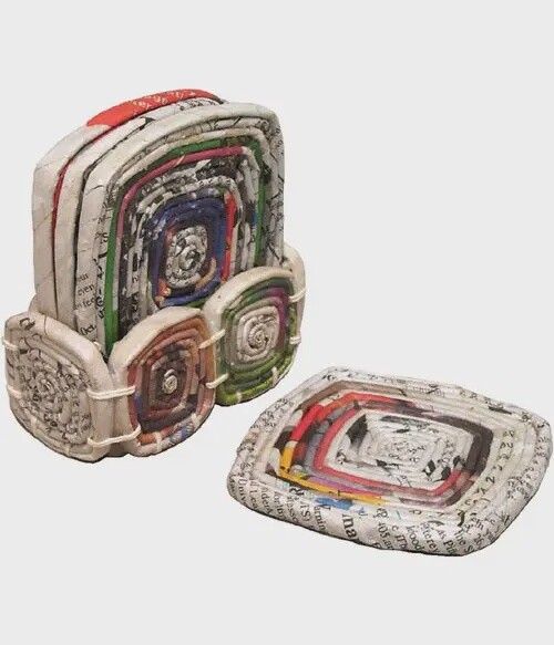Recycled Paper Coasters