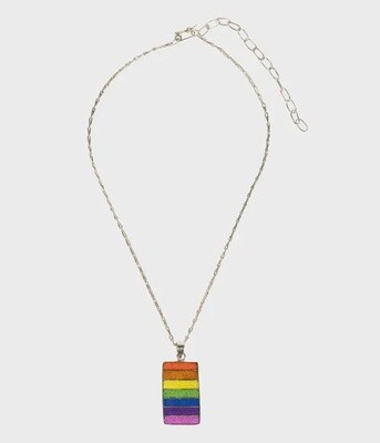 Rainbow Banner Necklace