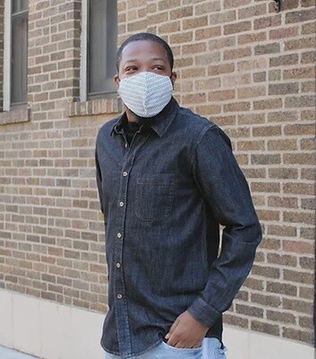 Black Denim Long Sleeve Button-Up