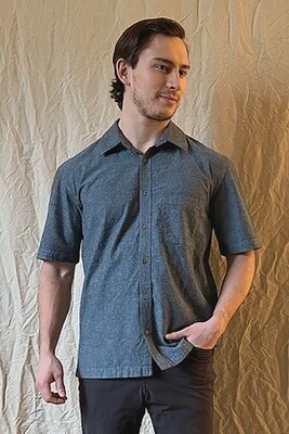 Chambray Standard Fit Short Sleeve Button-Up