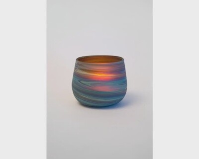 Phoenician Glass Candleholder