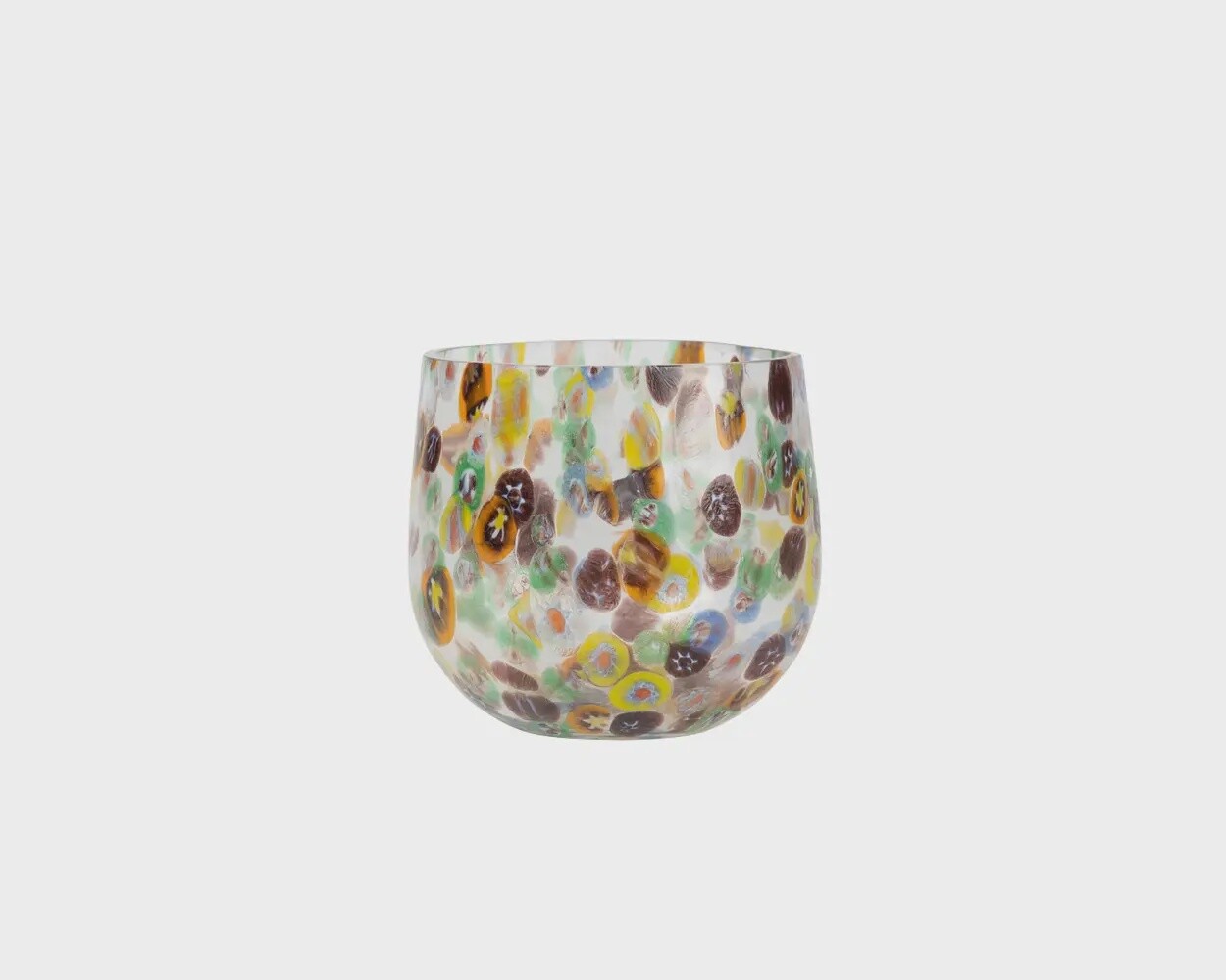 Confetti Cheena Glass Candleholder