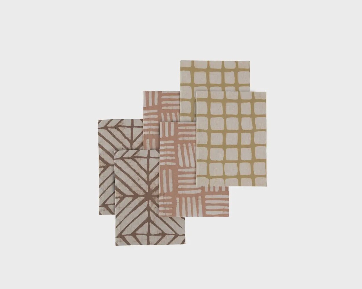 Batik Fabric Cards - Set of 6