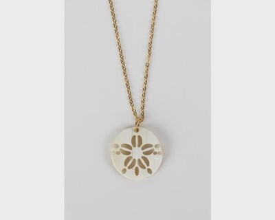 Horn Sand Dollar Pendant Necklace