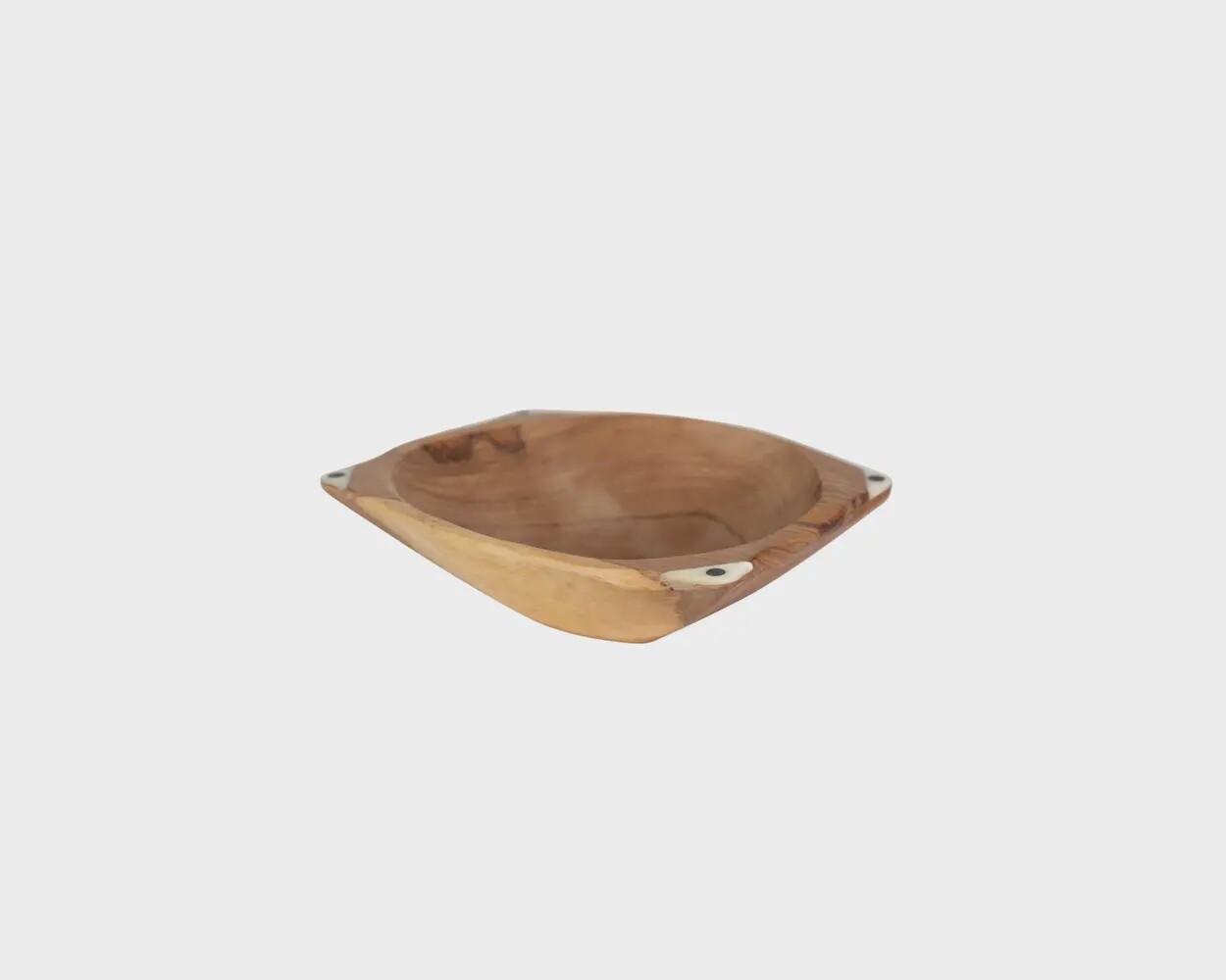Four Corners Olive Wood Serving Bowl