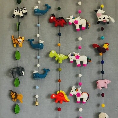 Farm Animal Felt Garland
