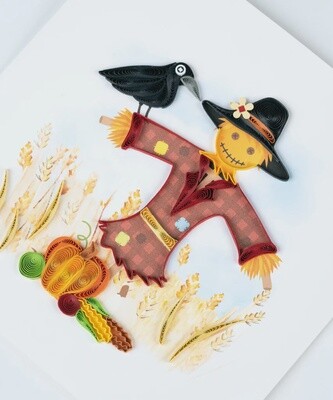 Scarecrow Quilling Card
