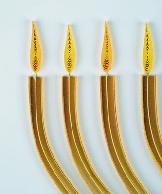 Modern Menorah Hanukkah Quilling Card