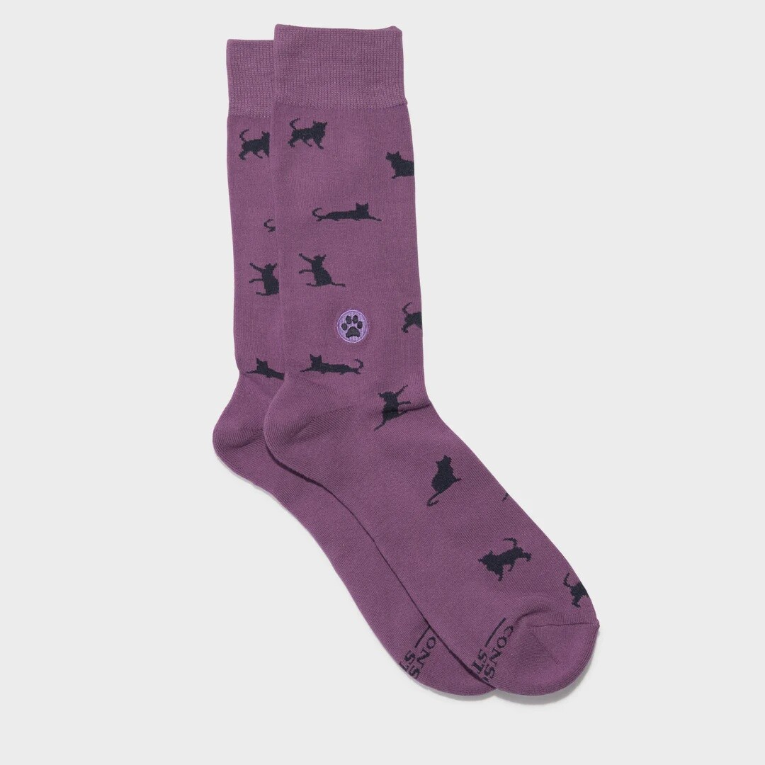 Socks That Save Cats (Purple)