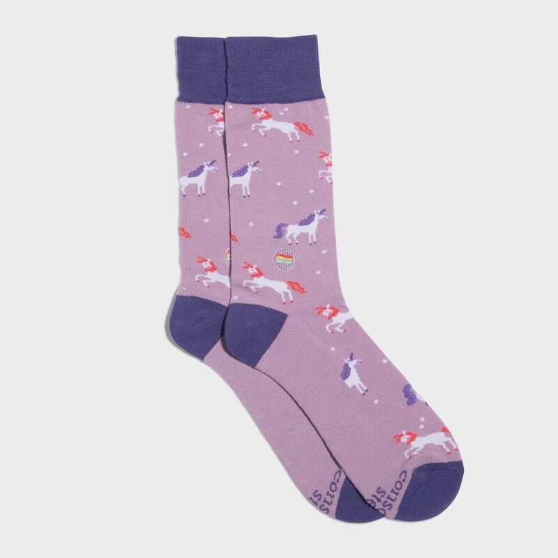 Socks that Save LGBTQ Lives//Purple Unicorns