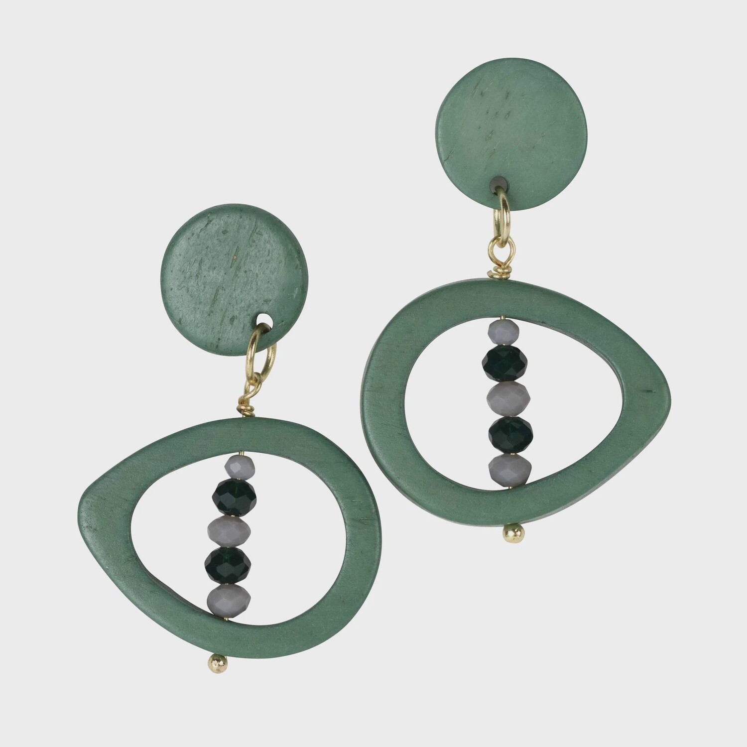 Green Eyes Earrings